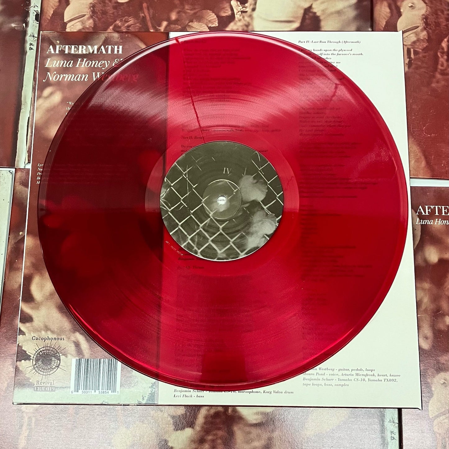 12" Vinyl Records - Red (Clear)
