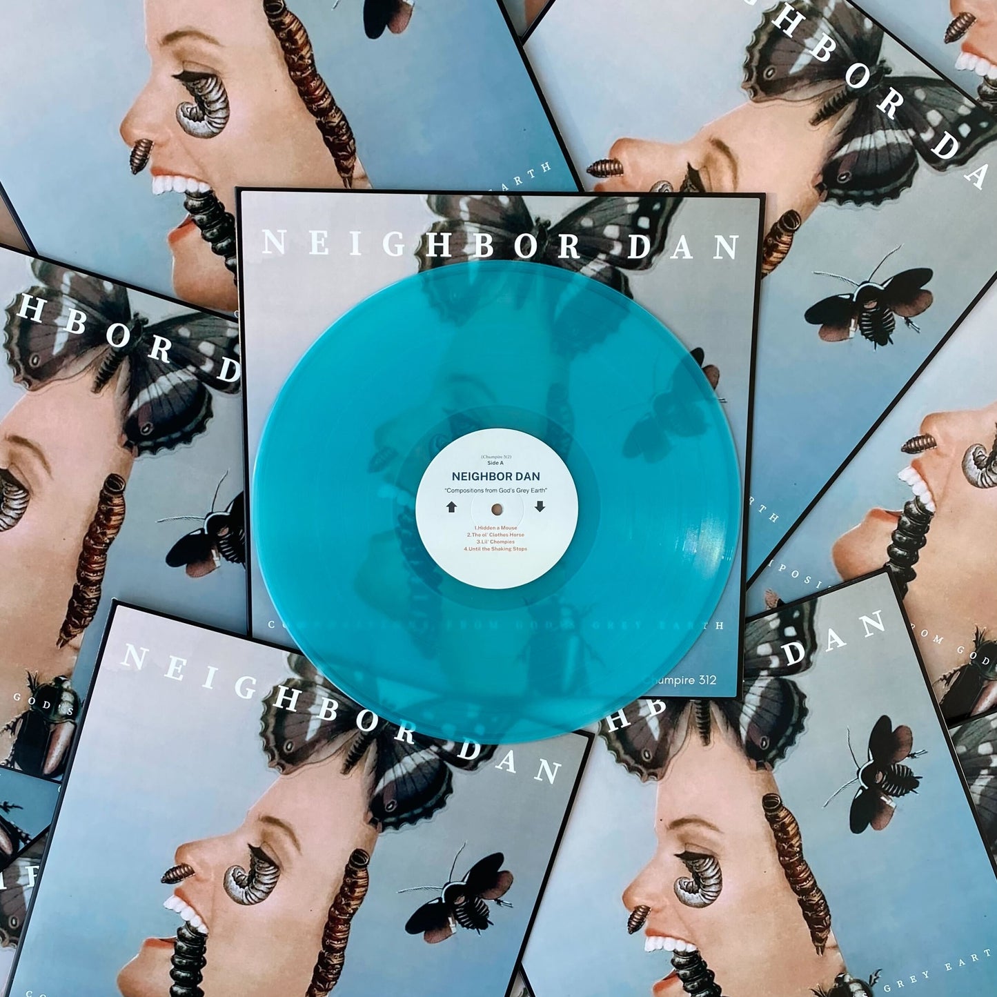 12" Vinyl Records - Seaglass Blue (Clear)