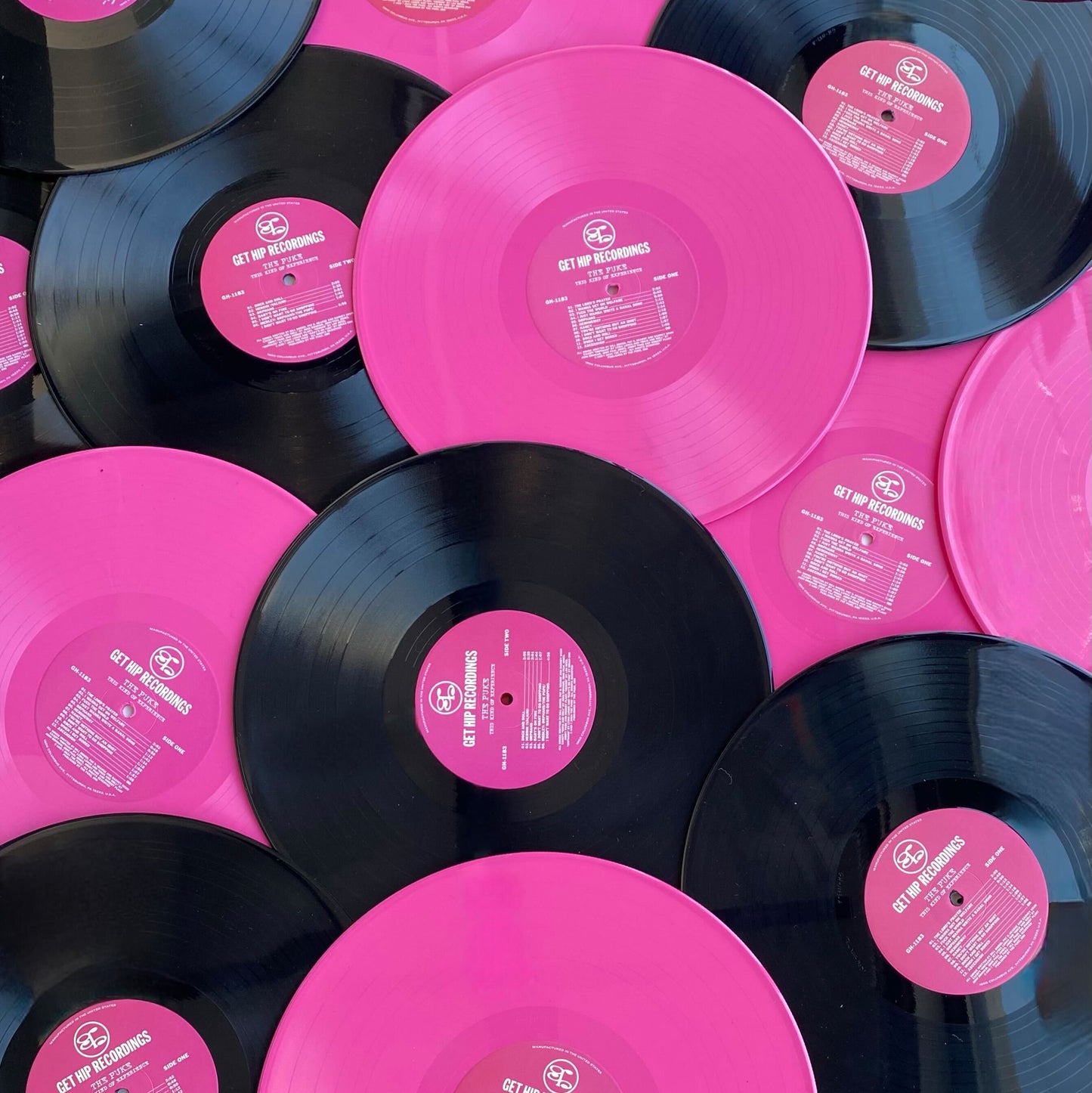 12" Vinyl Records - Hot Pink