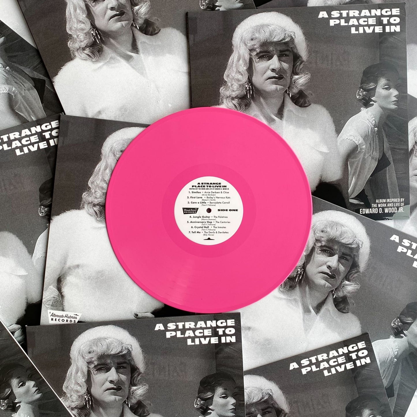 12" Vinyl Records - Hot Pink