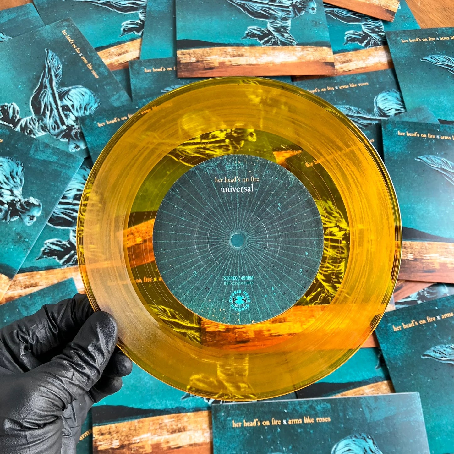 Custom Vinyl Records - Clear Orange